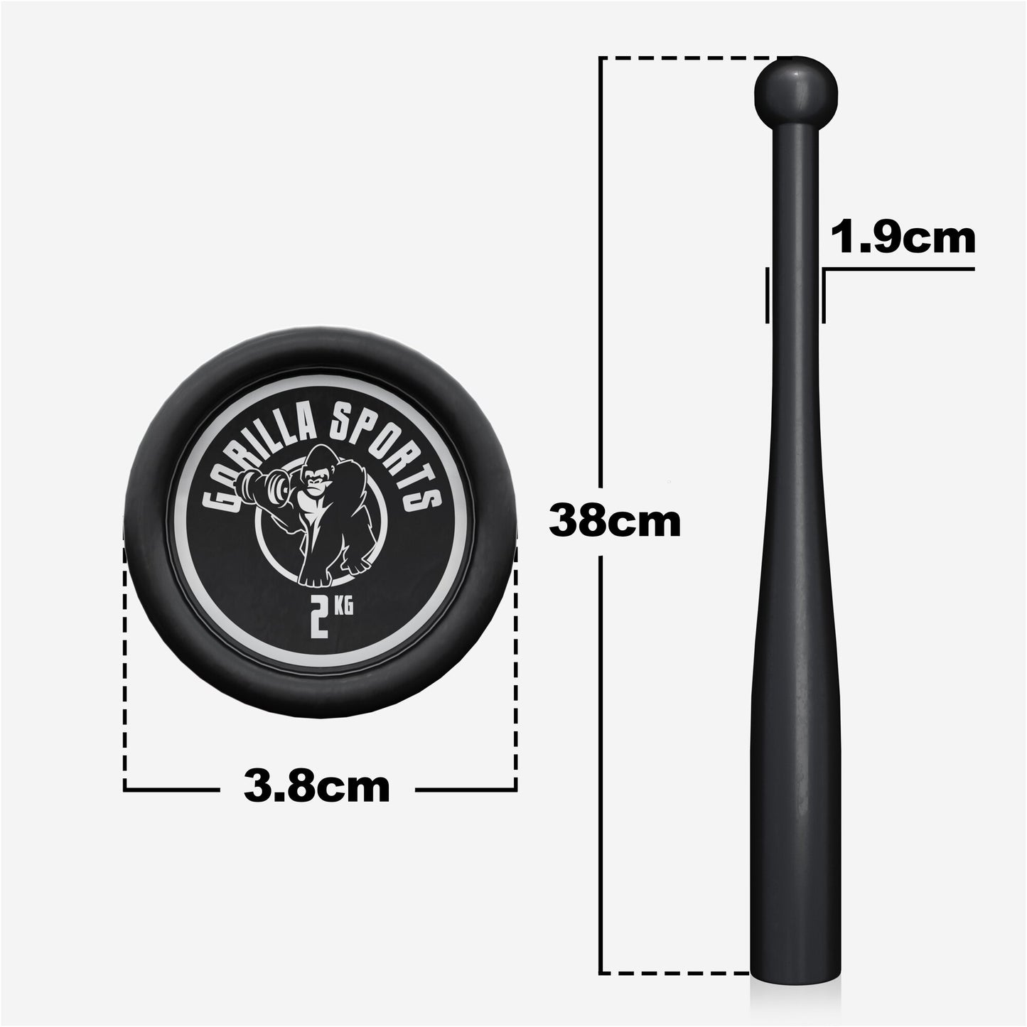 Indian Clubbells 2 - 20 kg