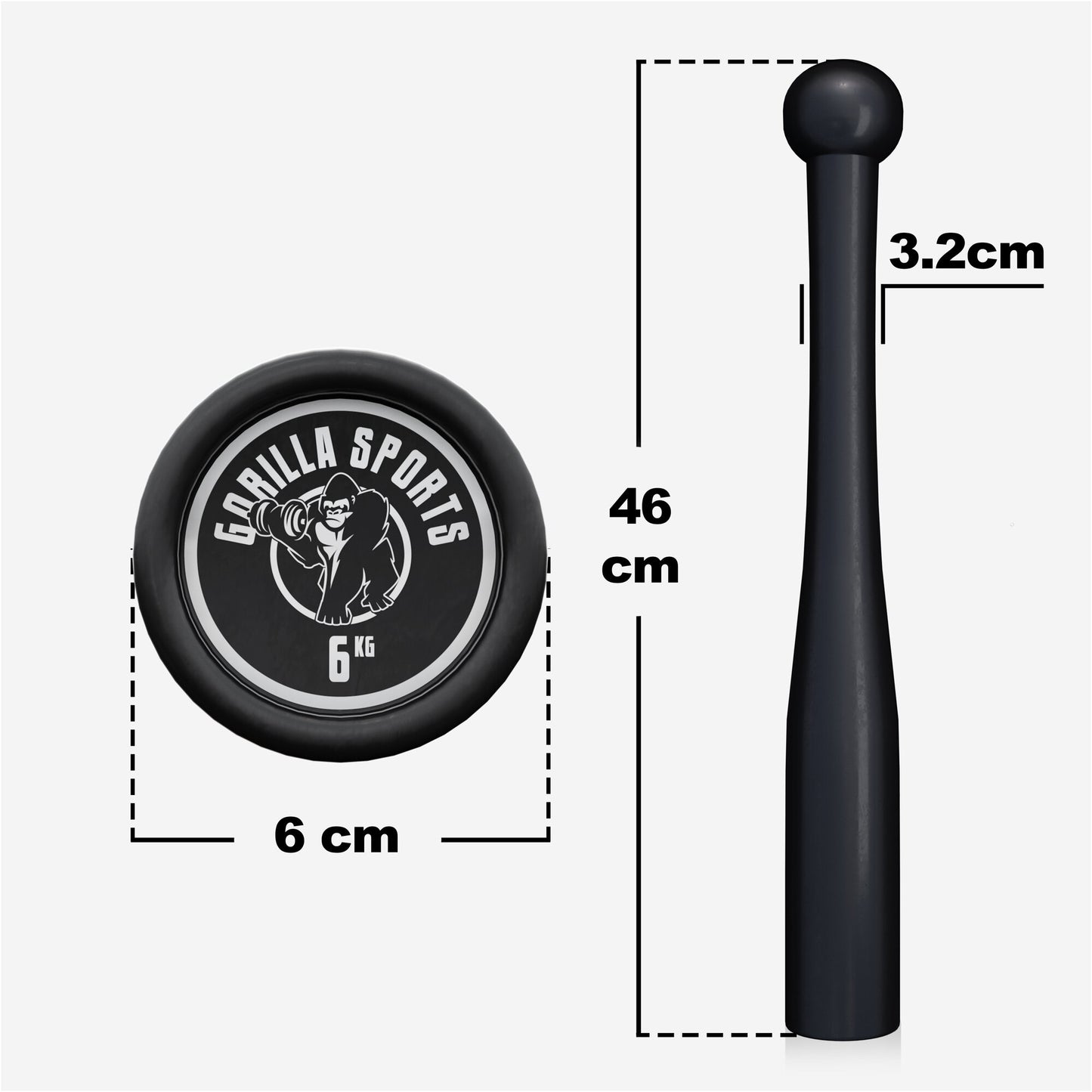 Indian Clubbells 2 - 20 kg