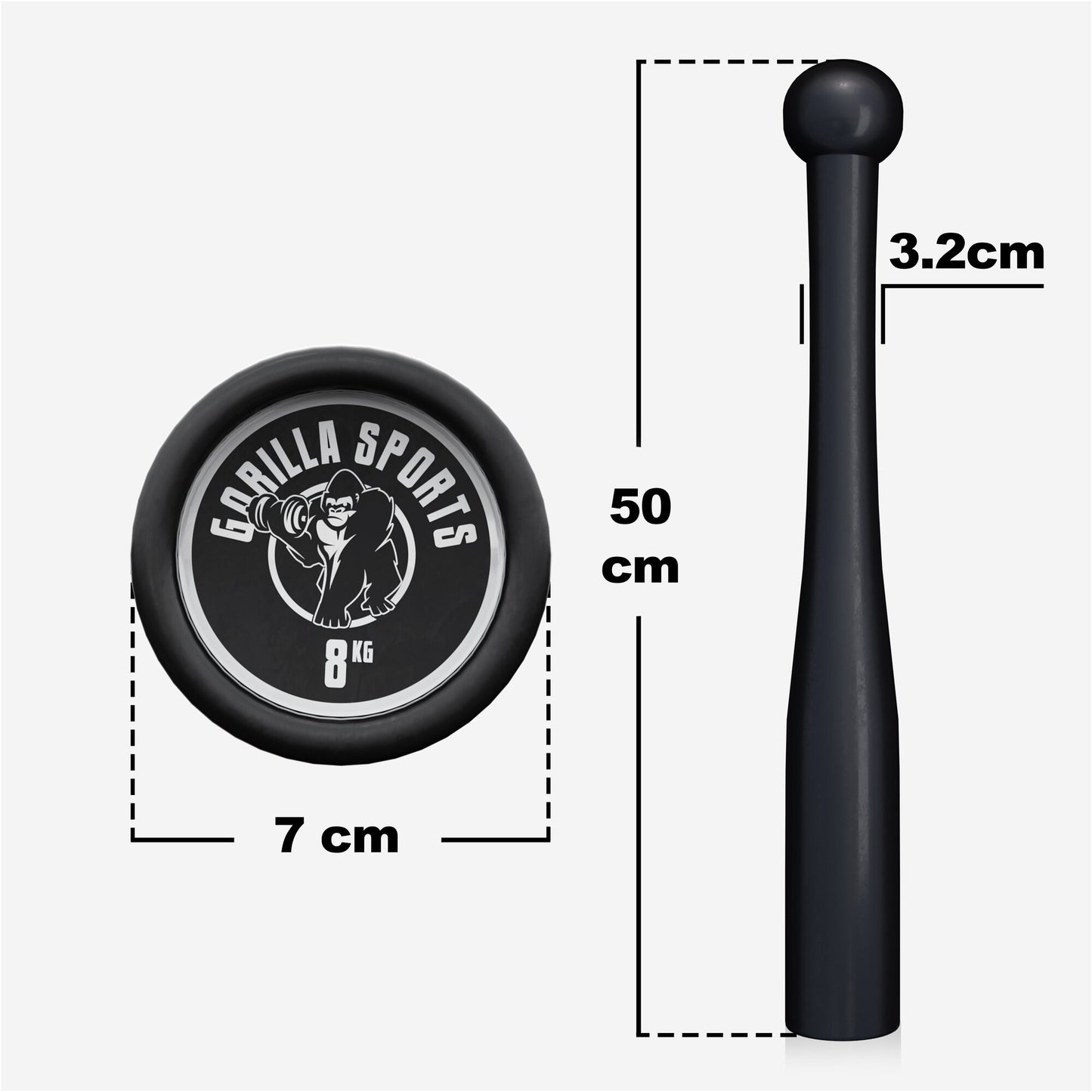 Indian Clubbells 2 - 20 kg