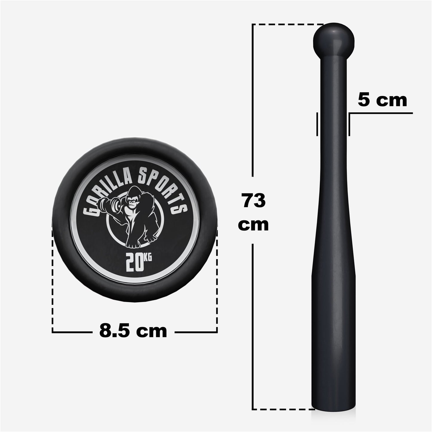 Indian Clubbells 2 - 20 kg