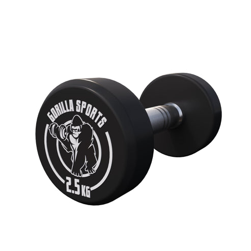 Rubber Dumbbell Set 2.5 - 27.5 kg or in Set