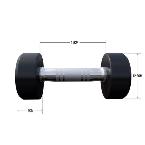 Rubber Dumbbell Set 2.5 - 27.5 kg or in Set