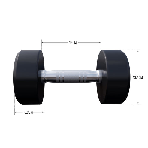 Rubber Dumbbell Set 2.5 - 27.5 kg or in Set