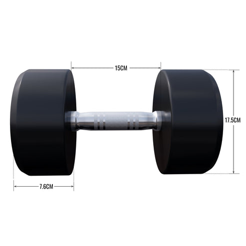 Rubber Dumbbell Set 2.5 - 27.5 kg or in Set