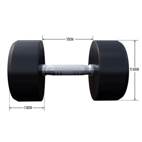 Rubber Dumbbell Set 2.5 - 27.5 kg or in Set