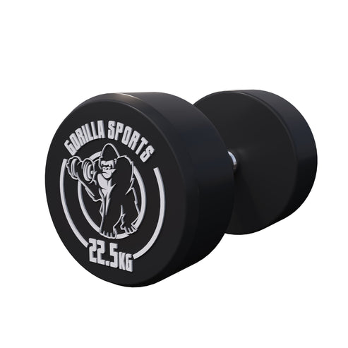 Rubber Dumbbell Set 2.5 - 27.5 kg or in Set