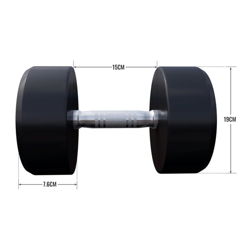 Rubber Dumbbell Set 2.5 - 27.5 kg or in Set