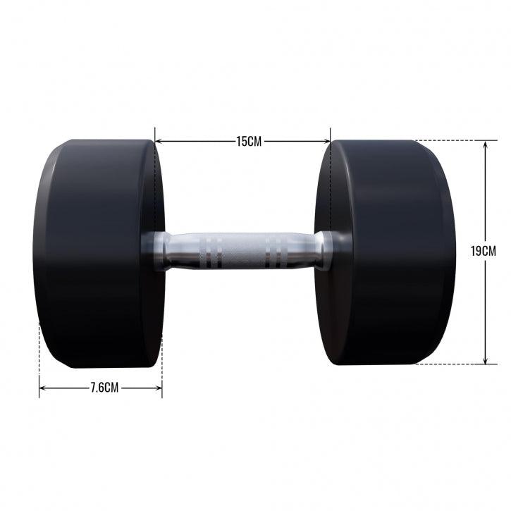 Rubber Dumbbell Set 2.5 - 27.5 kg or in Set