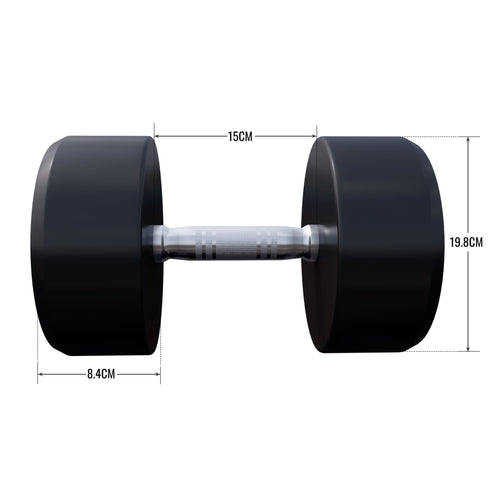 Rubber Dumbbell Set 2.5 - 27.5 kg or in Set