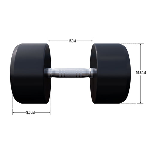 Rubber Dumbbell Set 2.5 - 27.5 kg or in Set