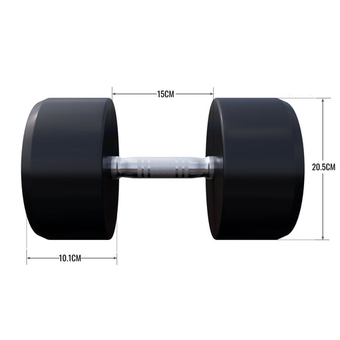 Rubber Dumbbell Set 2.5 - 27.5 kg or in Set