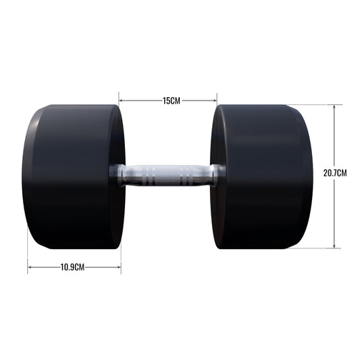 Rubber Dumbbell Set 2.5 - 27.5 kg or in Set