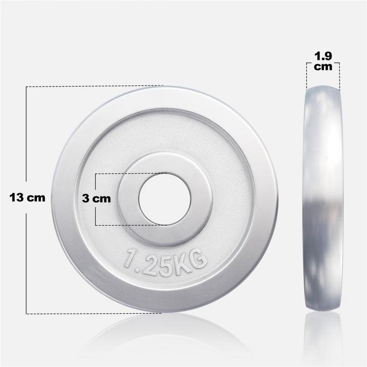 Chrome Cast Iron Weight Plate (30/31 mm)