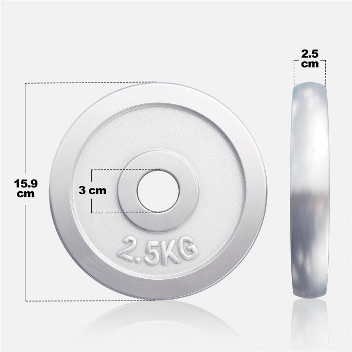 Chrome Cast Iron Weight Plate (30/31 mm)