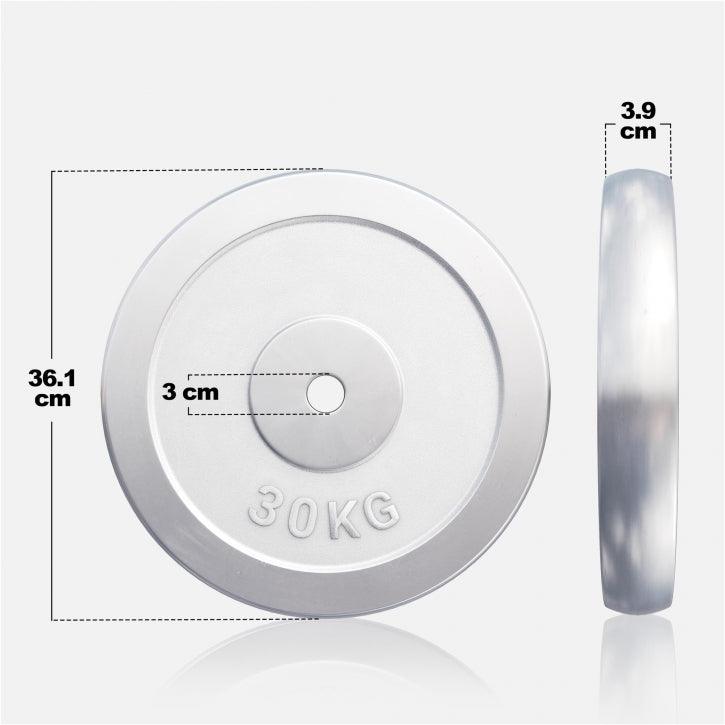 Chrome Cast Iron Weight Plate (30/31 mm)
