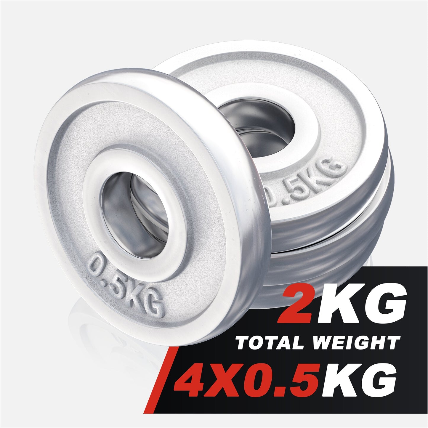 Chrome Cast Iron Weight Plate (30/31 mm)