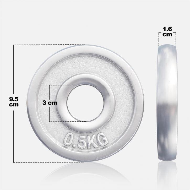 Chrome Cast Iron Weight Plate (30/31 mm)