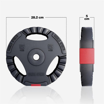 Tri-Grip Vinyl Weight Plate 30/31 mm
