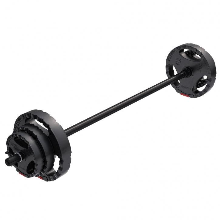 Plastic Barbell Set with Grip Weight Plates 19.5 kg
