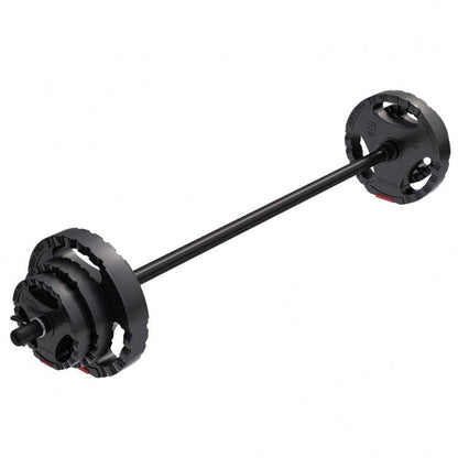 Plastic Barbell Set with Grip Weight Plates 19.5 kg