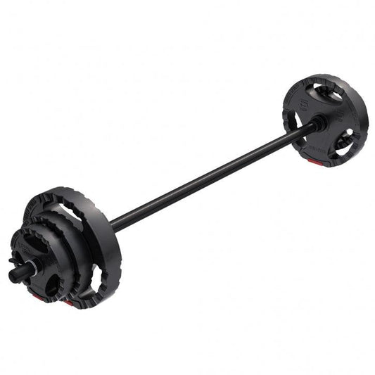 Plastic Barbell Set with Grip Weight Plates 19.5 kg