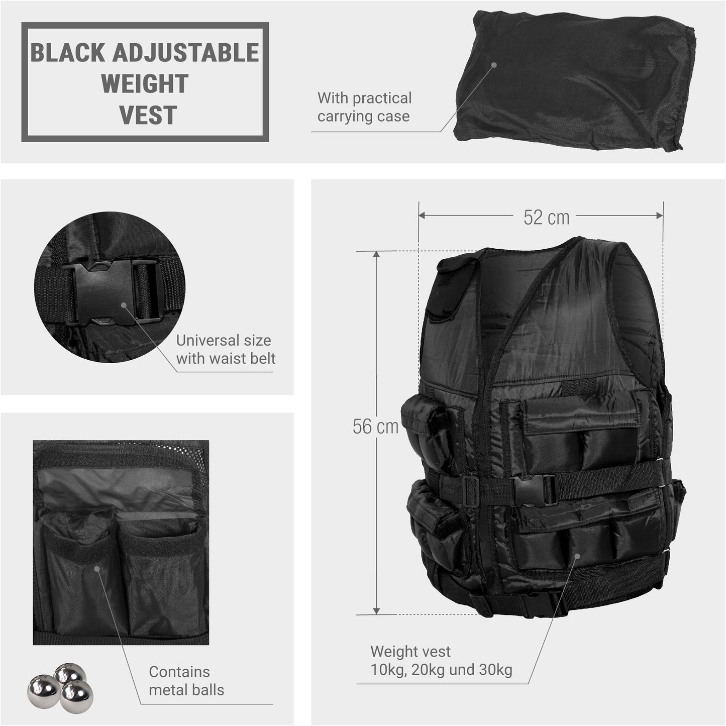 Weighted Vest 10/20 kg
