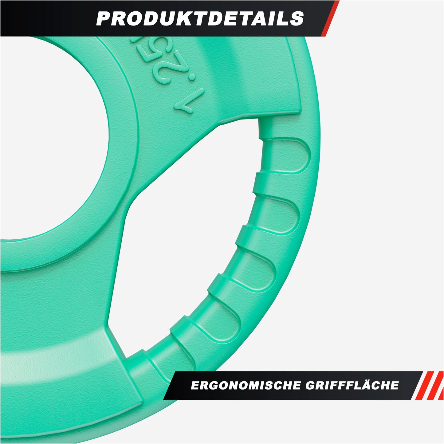 Rubber Tri-Grip Olympic Weight Plate 50/51 mm