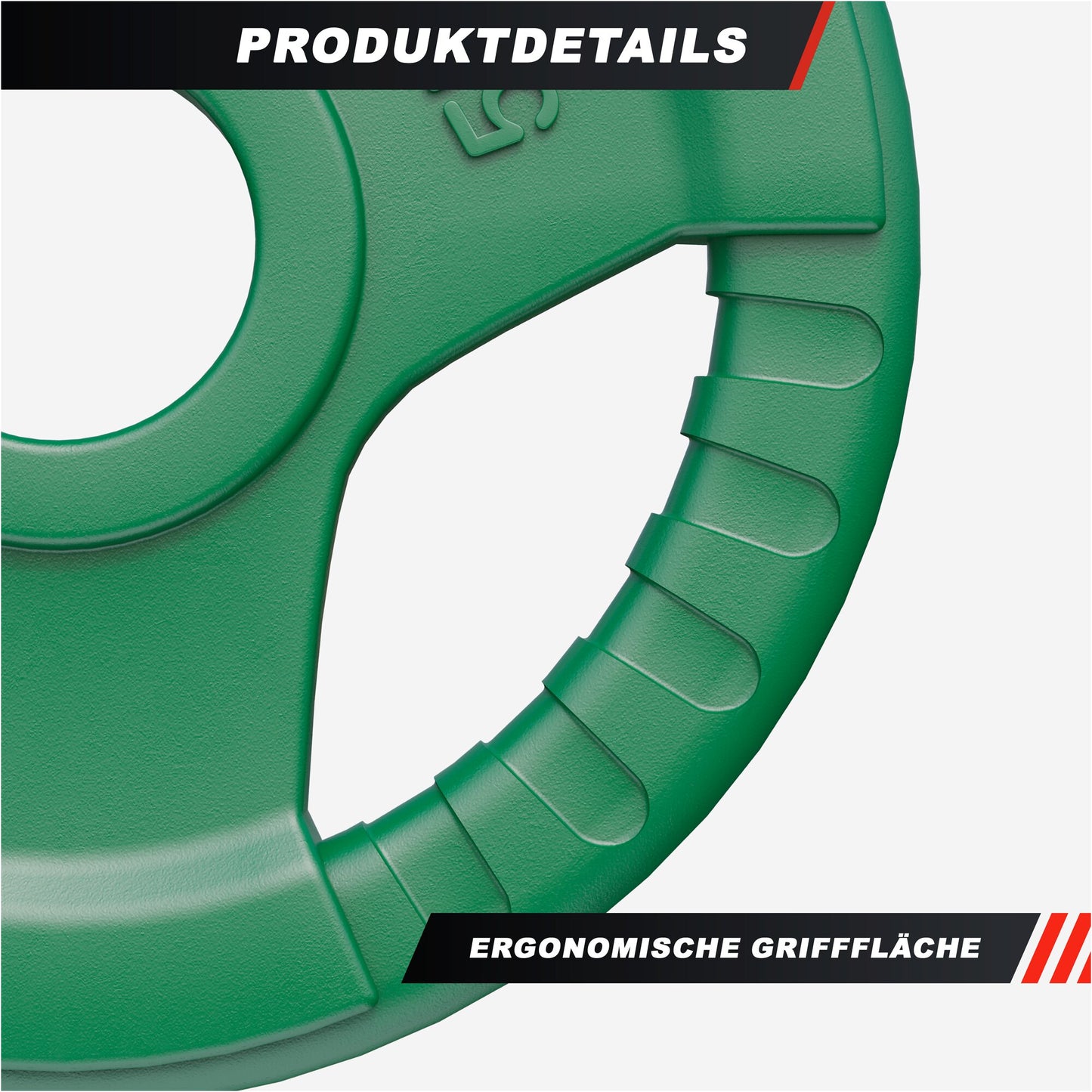 Rubber Tri-Grip Olympic Weight Plate 50/51 mm