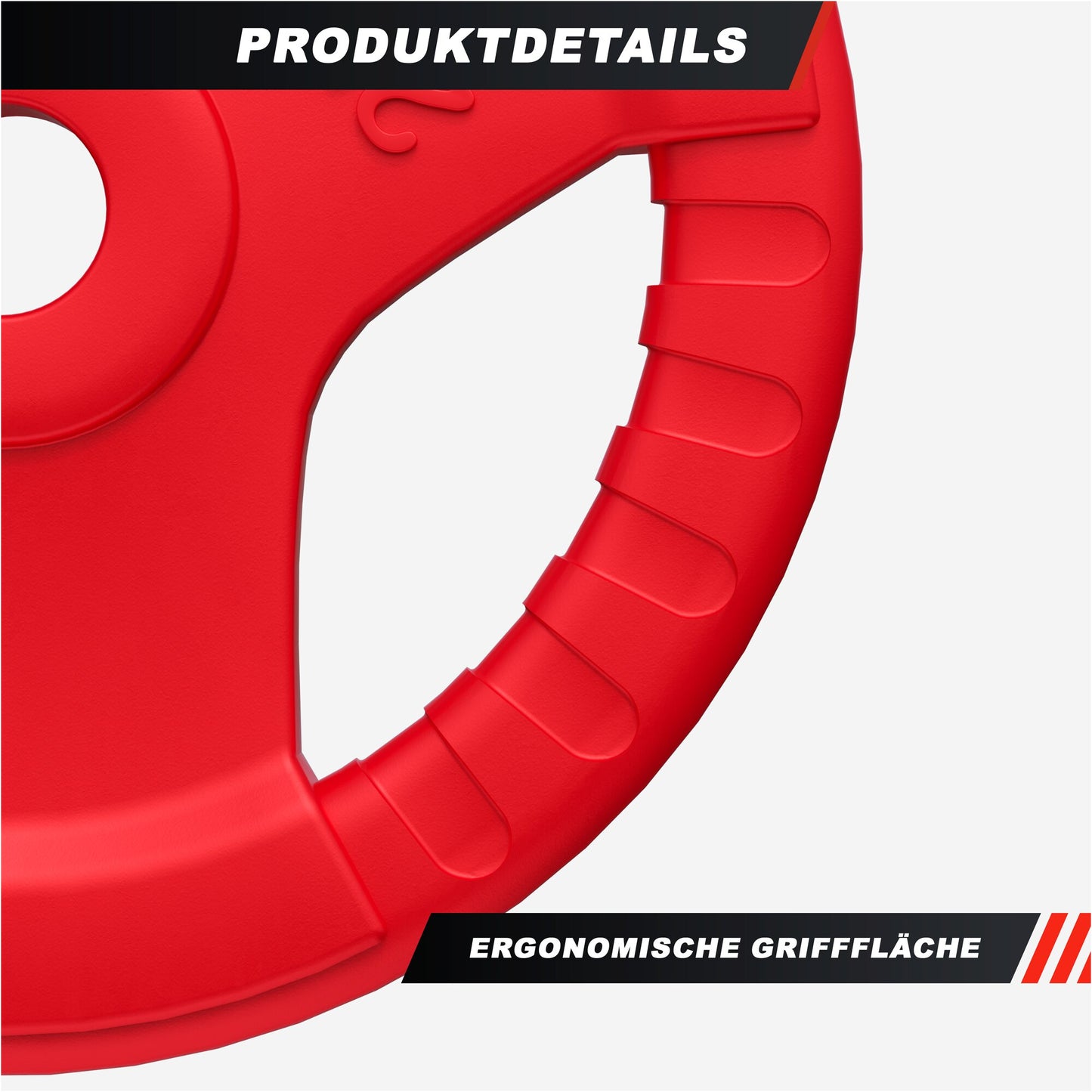 Rubber Tri-Grip Olympic Weight Plate 50/51 mm