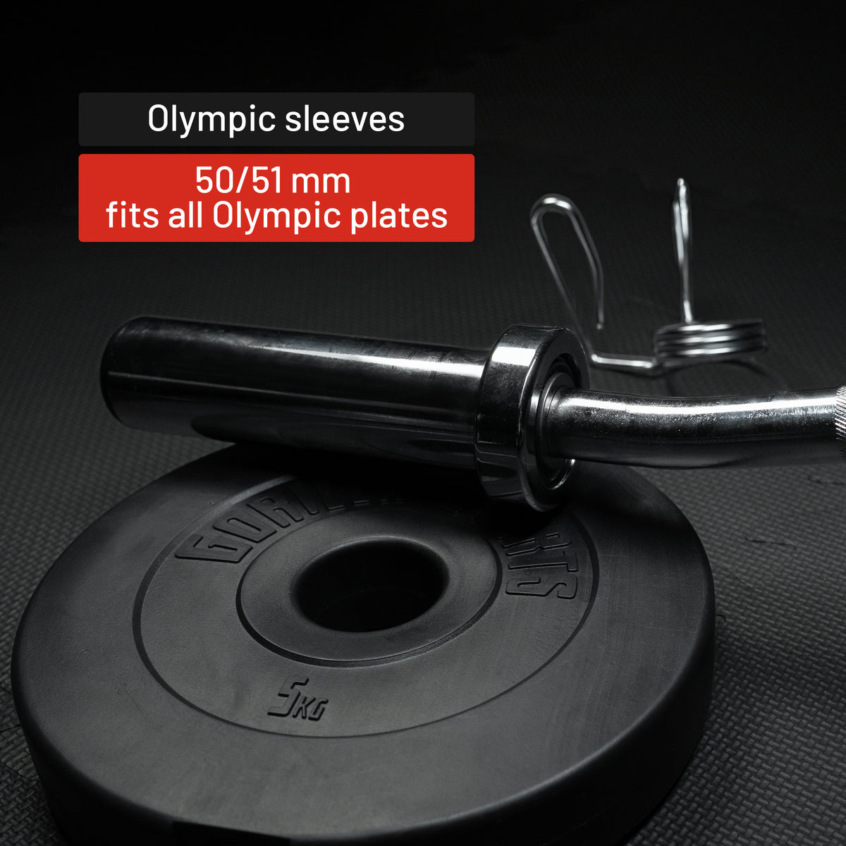 Chrome Olympic EZ Curl Bar 50/51 mm