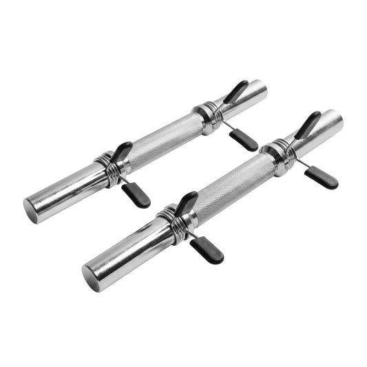 Dumbbell Bars 35 cm with Spring Collars (Set of 2), 30 mm
