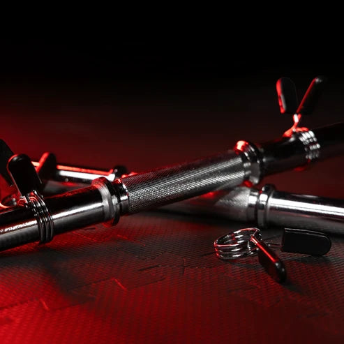 Dumbbell Bars 35 cm with Spring Collars (Set of 2), 30 mm