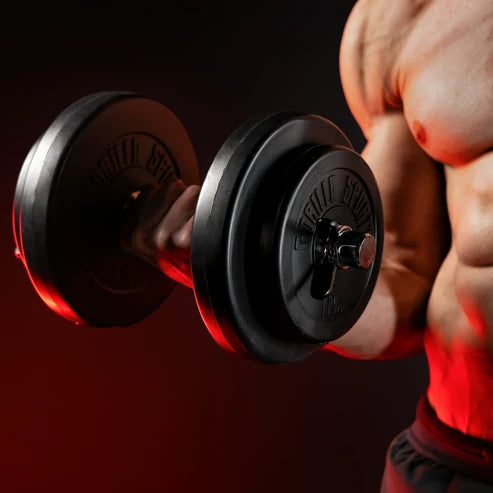 Dumbbell Bars 35 cm with Spring Collars (Set of 2), 30 mm