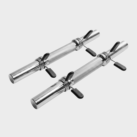 Dumbbell Bars 35 cm with Spring Collars (Set of 2), 30 mm