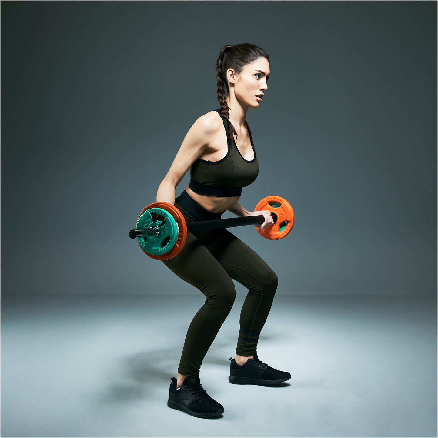 Rubber Tri-Grip Weight Plate 30/31 mm