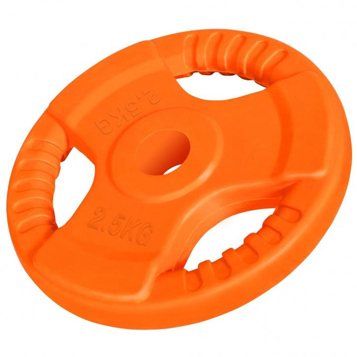 Rubber Tri-Grip Weight Plate 30/31 mm
