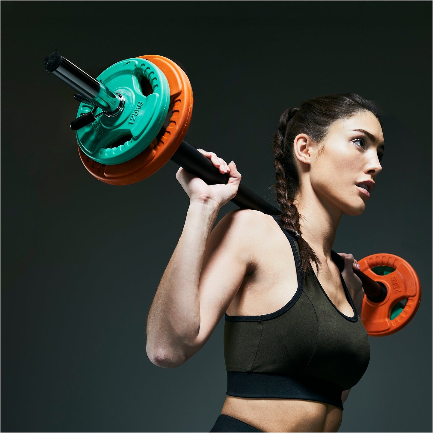 Rubber Tri-Grip Weight Plate 30/31 mm