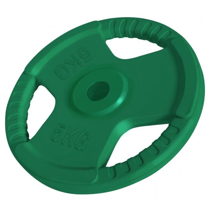Rubber Tri-Grip Weight Plate 30/31 mm