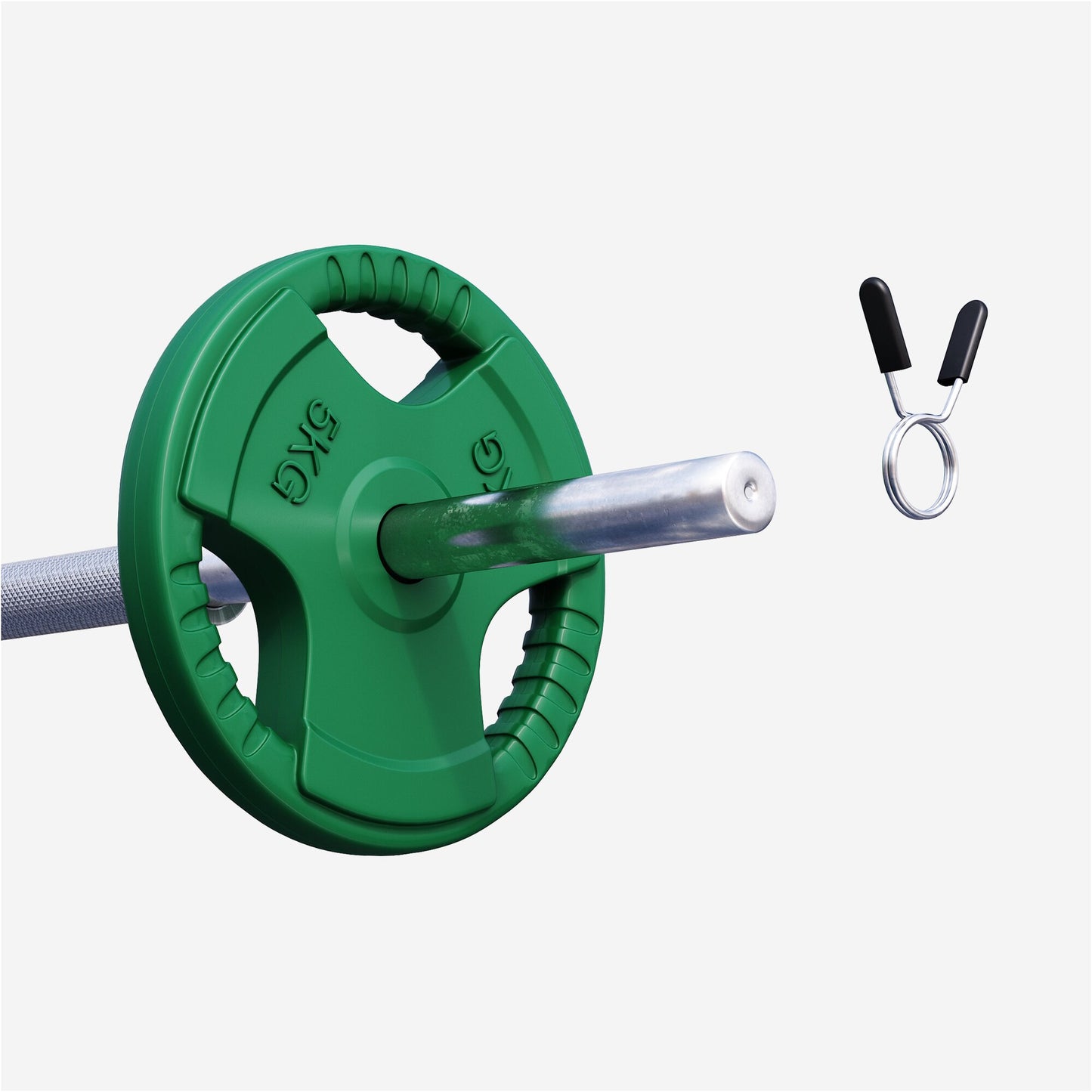 Rubber Tri-Grip Weight Plate 30/31 mm