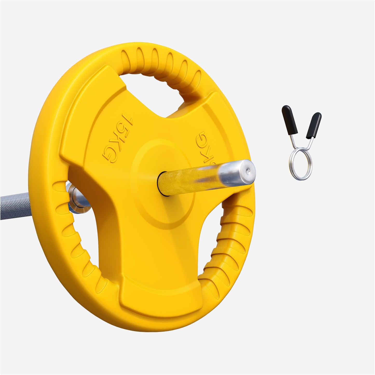 Rubber Tri-Grip Weight Plate 30/31 mm