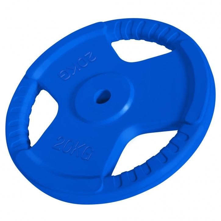 Rubber Tri-Grip Weight Plate 30/31 mm