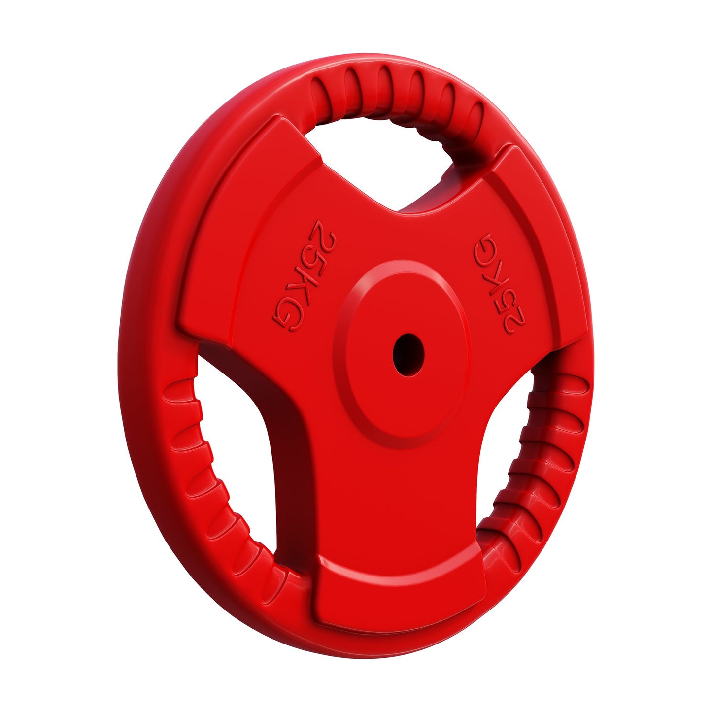 Rubber Tri-Grip Weight Plate 30/31 mm