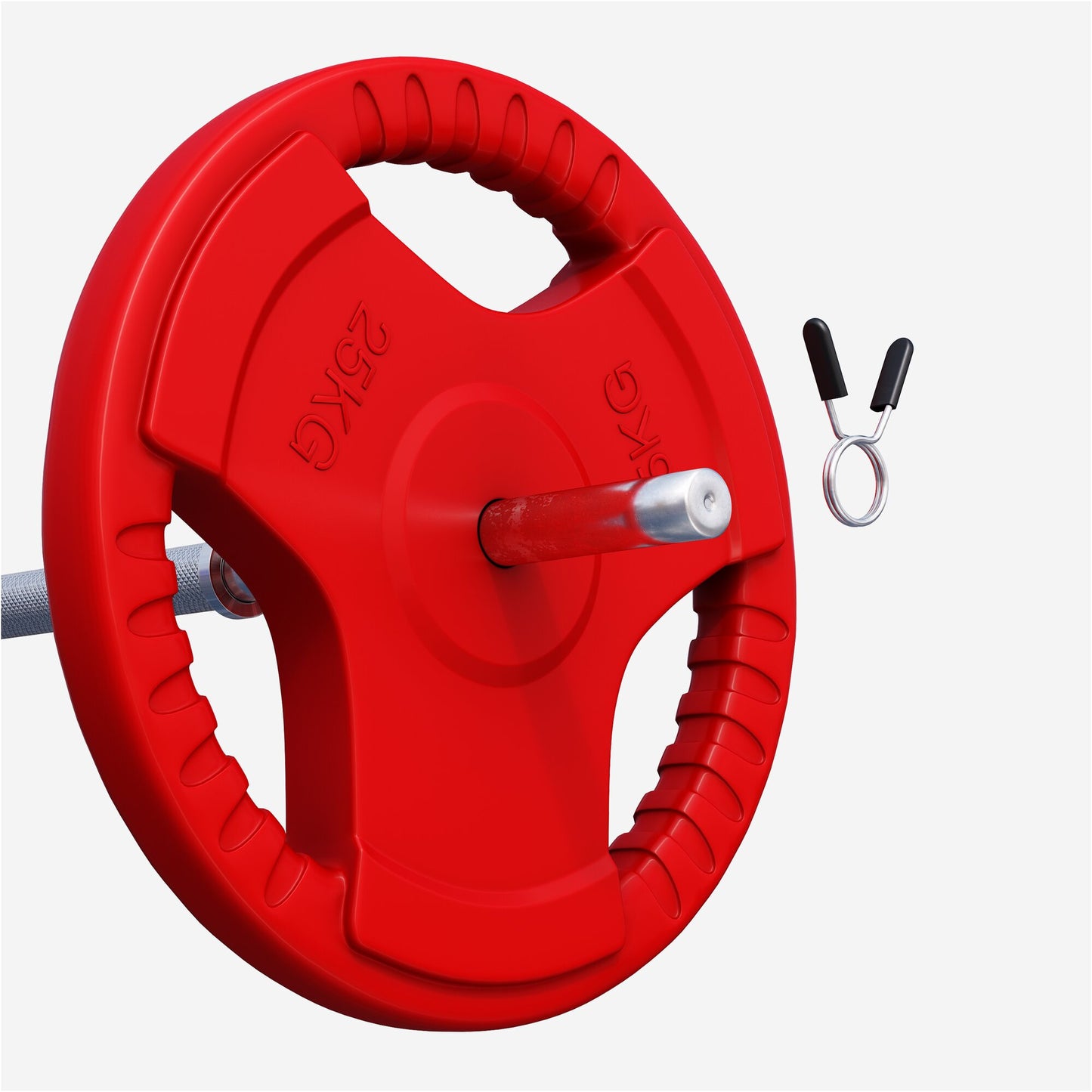 Rubber Tri-Grip Weight Plate 30/31 mm