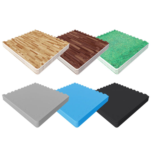 Floor Protection Mat Set with 6 Pieces + End Pieces