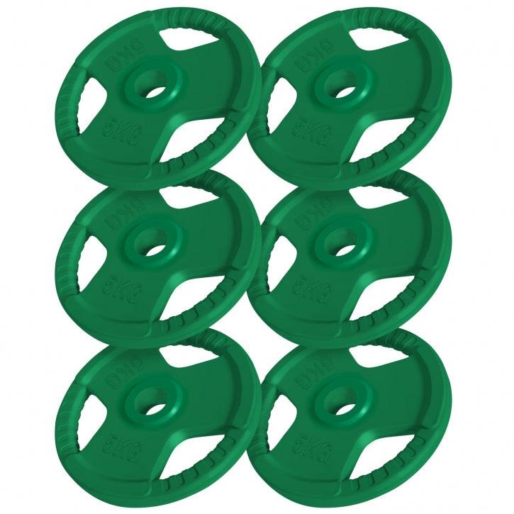 Rubber Tri-Grip Olympic Weight Plate 50/51 mm