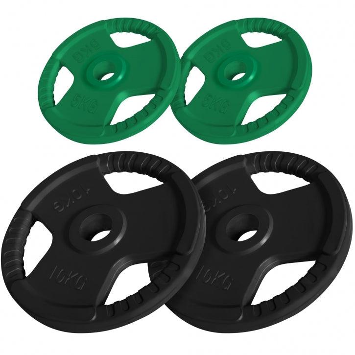 Rubber Tri-Grip Olympic Weight Plate 50/51 mm