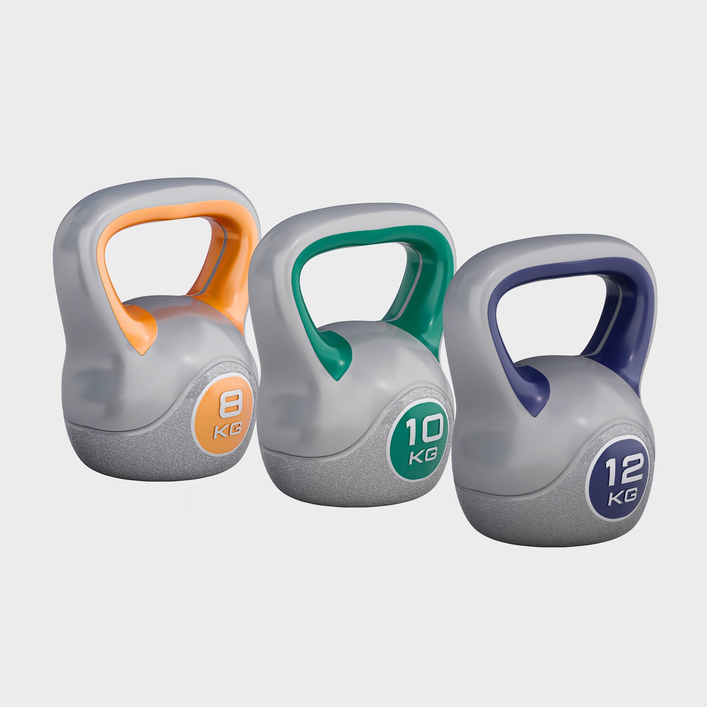 Plastic Coated Kettlebell 2 - 20 kg or in Set