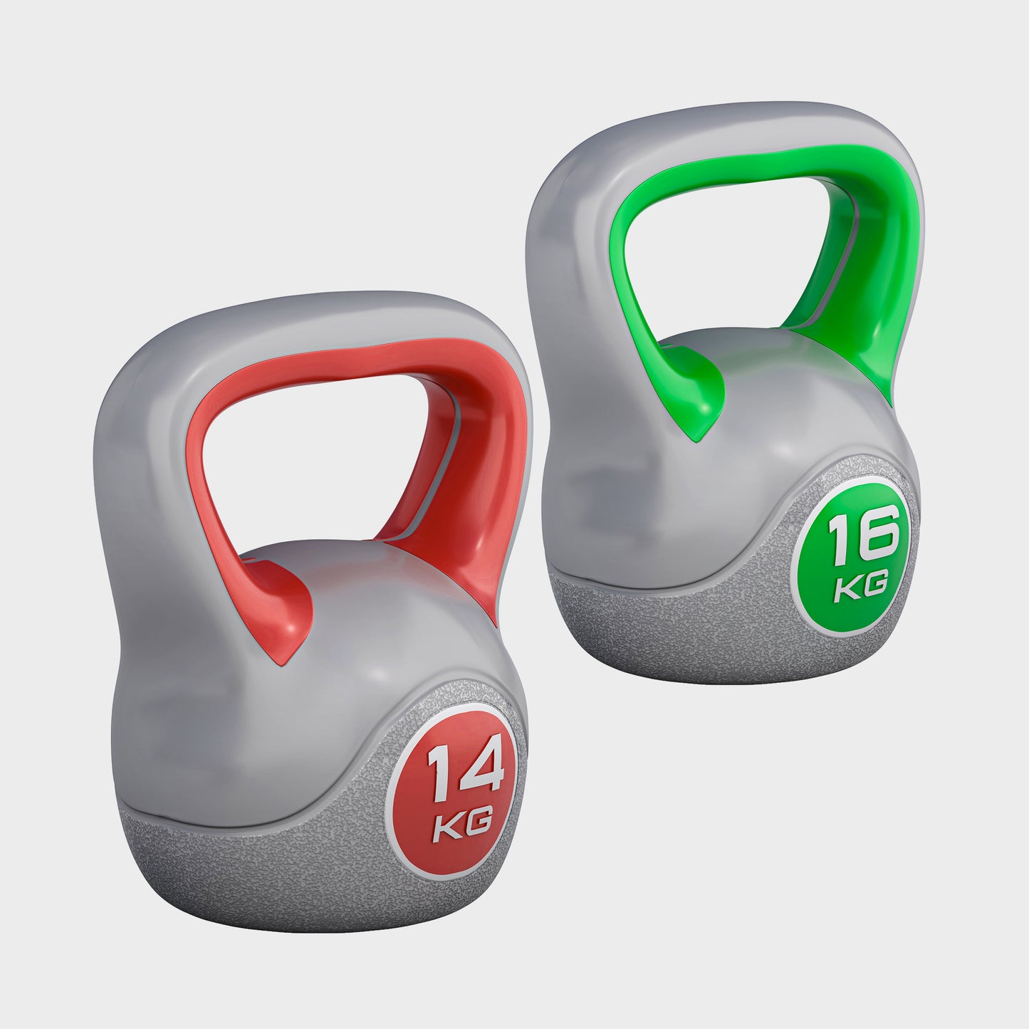Plastic Coated Kettlebell 2 - 20 kg or in Set