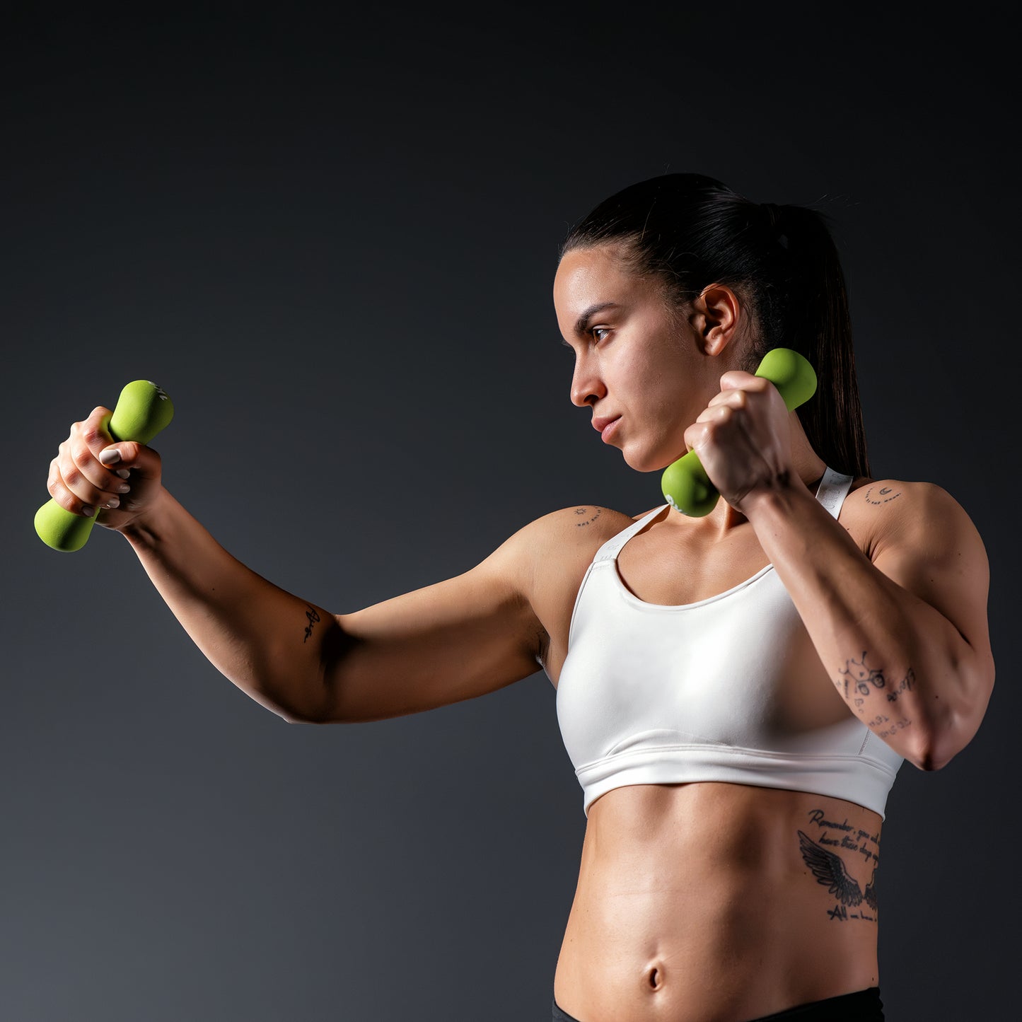 Neoprene Dumbbell Set 12 kg with Stand