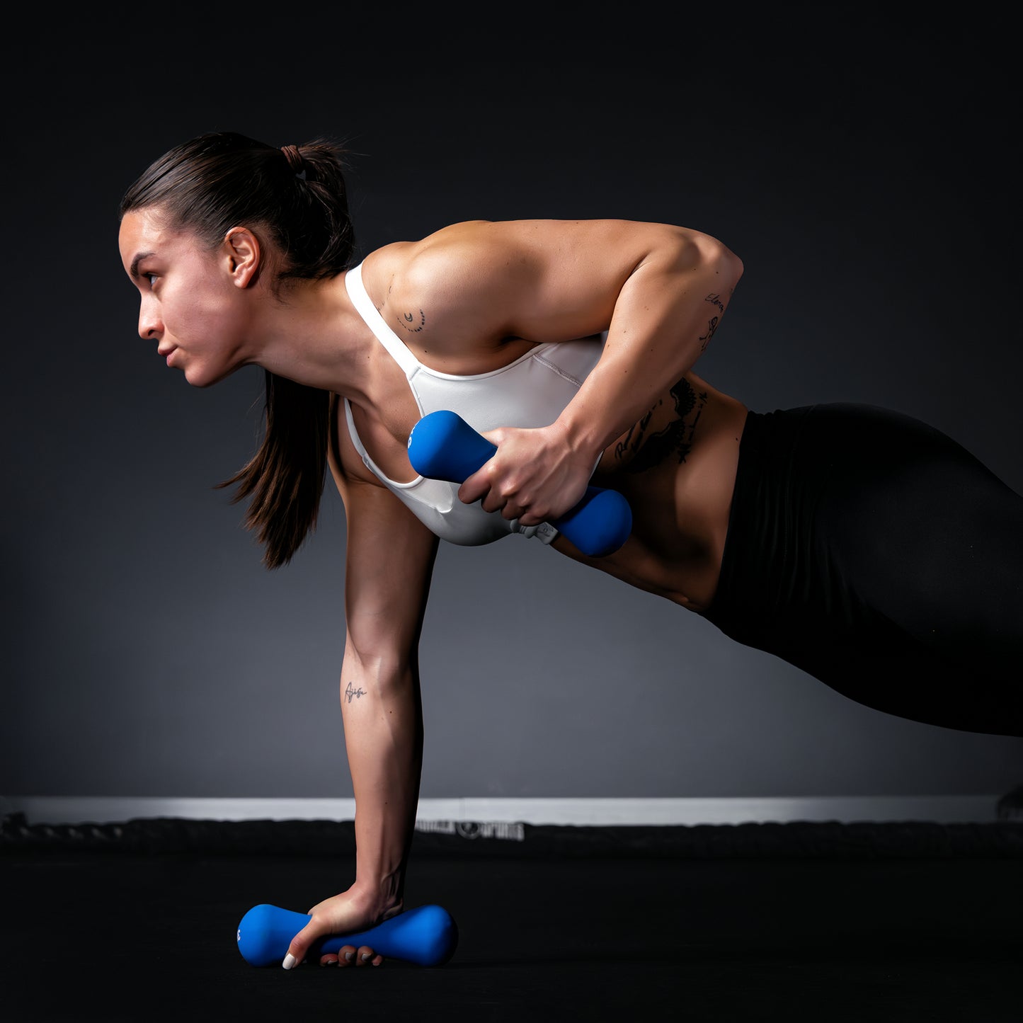 Neoprene Dumbbell Set 12 kg with Stand